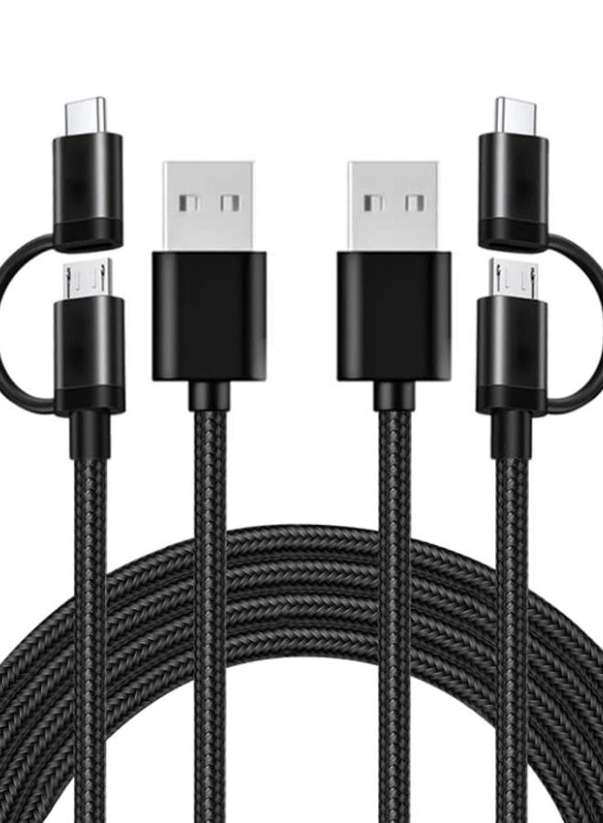 WZHENB 2Pcs USB C & Micro Charger Charging Cable for Bose 700, Bose Sport Earbuds, SleepBuds 2, QuietComfort Earbuds, QuietComfort 20 35 45 SoundSport Headphones, Bose Soundlink Color/Revolve Speaker & More - Image 1