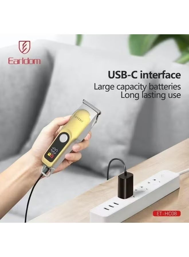 Earldom ET-HC08 Professional Cordless Hair Trimmer – Rechargeable & Precision Grooming for All - Image 2