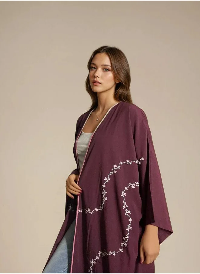 مشروع بلا اسم The Majestic Abaya & Scarf Set