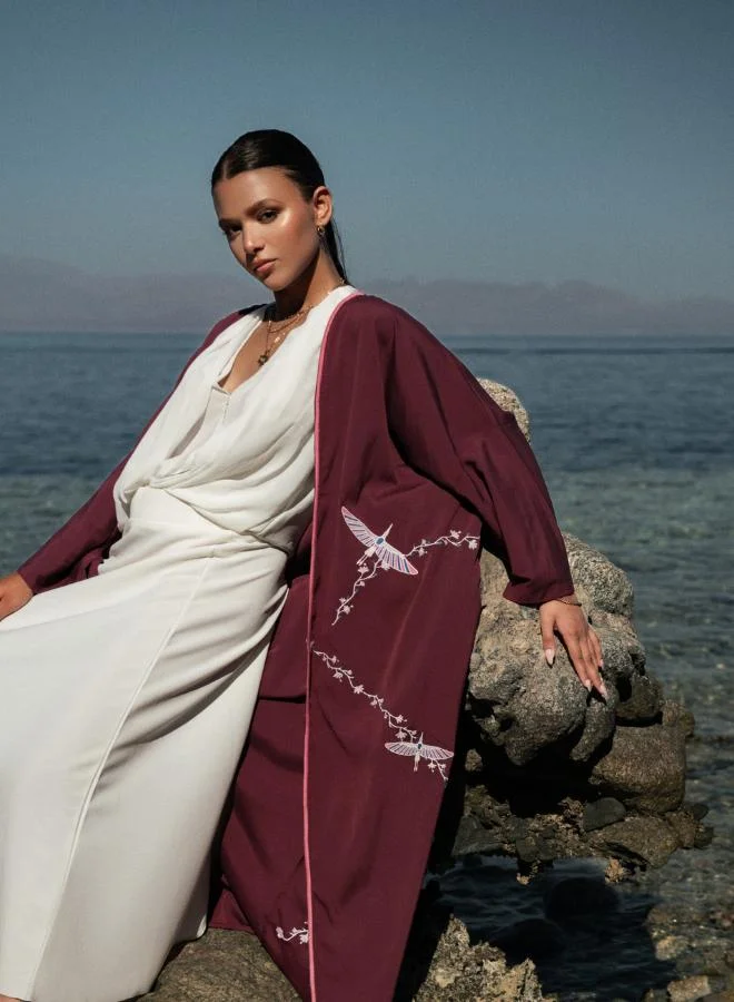 مشروع بلا اسم The Majestic Abaya & Scarf Set