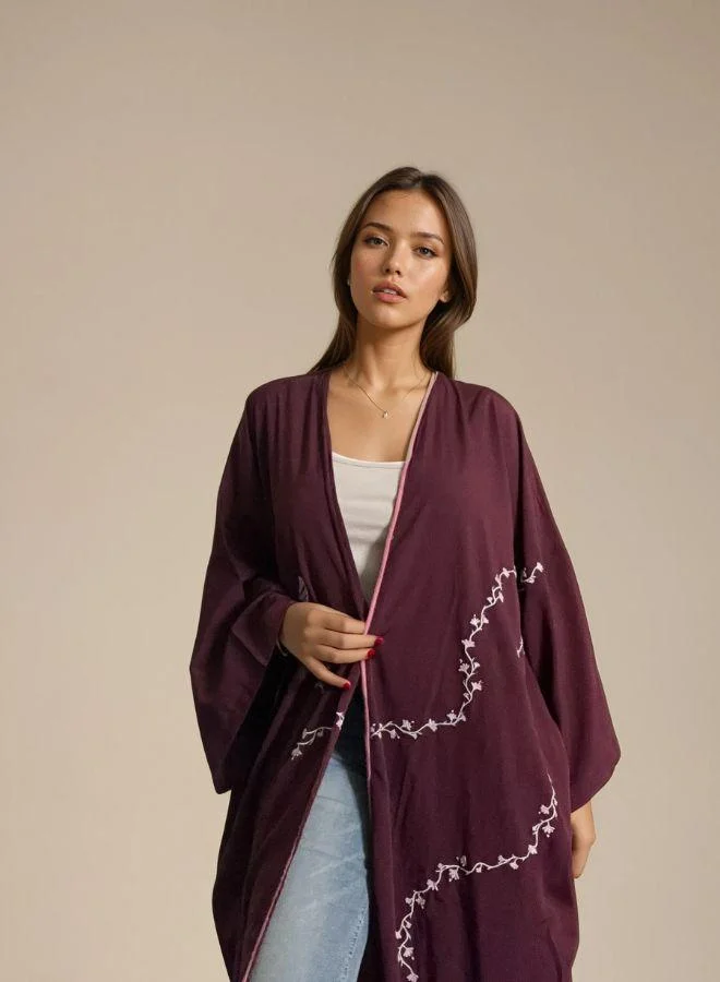 مشروع بلا اسم The Majestic Abaya & Scarf Set