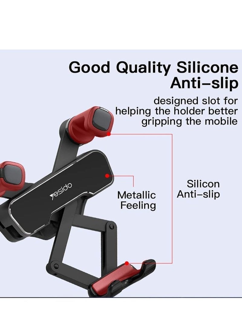 Yesido C90 Car Gravityt Mount Cell Phone Holder Vertical&Horizontal Gravity for iPhone 11/11Pro/11Pro Max/Xs X XR 6S 7 Plus 8 All Samsung Mobiles/All Xiaomi Mobiles - Image 5