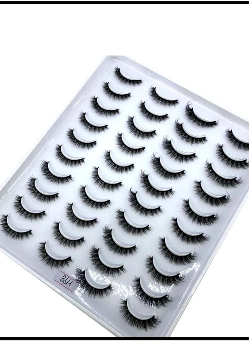 Shein - A pair of luxurious, fluffy faux fur eyelashes with a natural look - Image 1