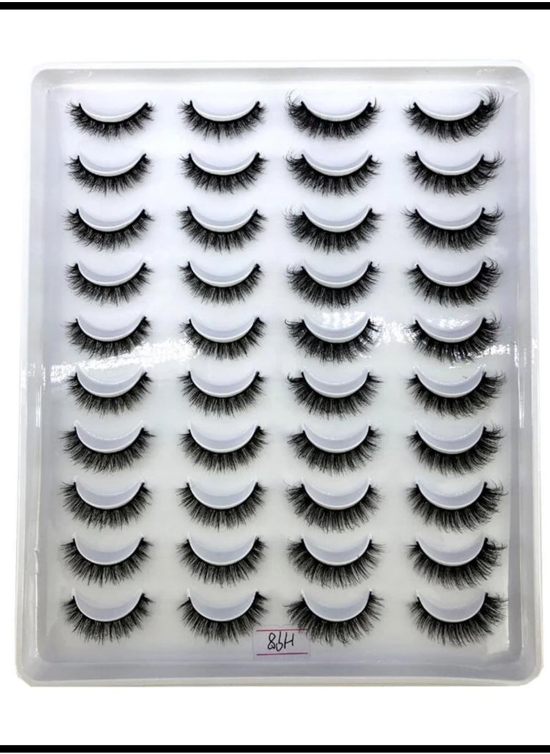 Shein - A pair of luxurious, fluffy faux fur eyelashes with a natural look - Image 1