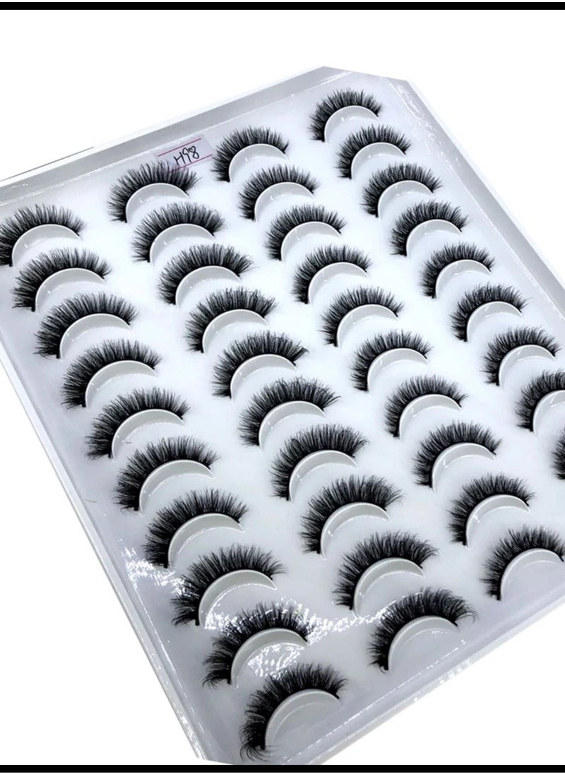Shein - A pair of luxurious, fluffy faux fur eyelashes with a natural look - Image 1