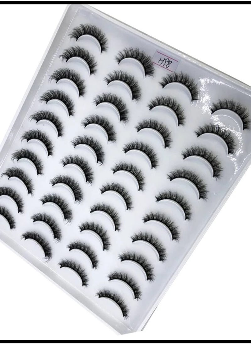 Shein - A pair of luxurious, fluffy faux fur eyelashes with a natural look - Image 1