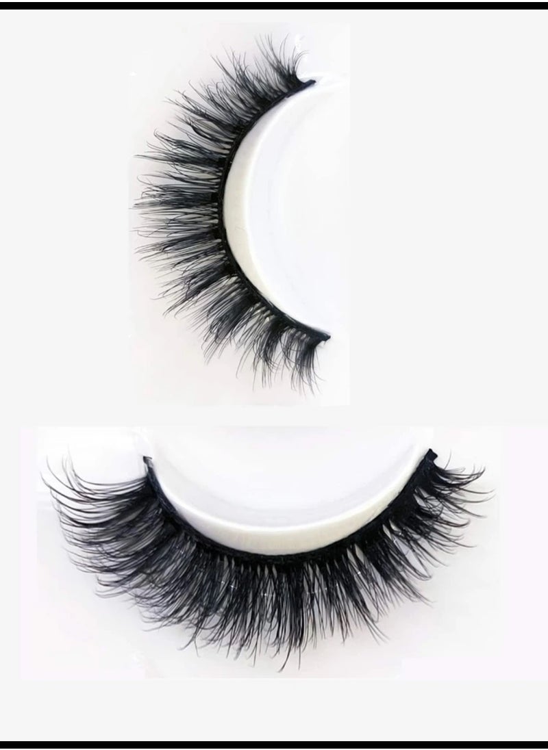 Shein - A pair of luxurious, fluffy faux fur eyelashes with a natural look - Image 1