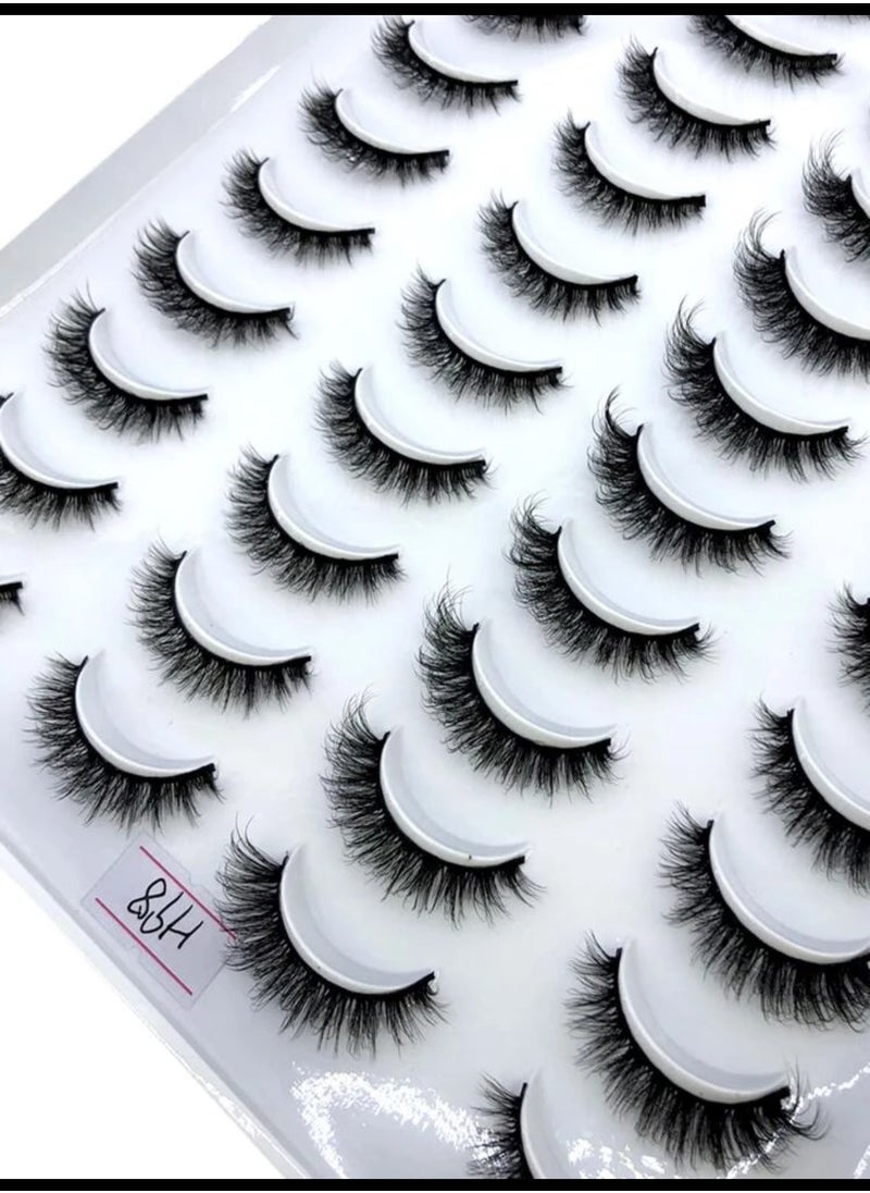 Shein - A pair of luxurious, fluffy faux fur eyelashes with a natural look - Image 1