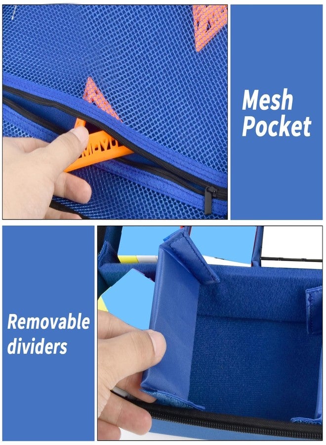 Grapsa Speed Cube Storage Case Compatible with Rubik's Cube for GAN Magic Puzzle Cubes, Carrying Bag Holder with Mesh Pocke for Brain Teaser Fidget Toy/Cube Stand/Tutorial (Box Only) - Blue - Image 3