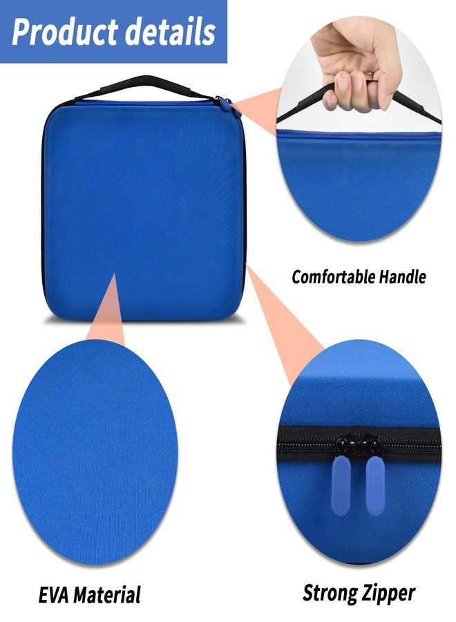 Grapsa Speed Cube Storage Case Compatible with Rubik's Cube for GAN Magic Puzzle Cubes, Carrying Bag Holder with Mesh Pocke for Brain Teaser Fidget Toy/Cube Stand/Tutorial (Box Only) - Blue - Image 4
