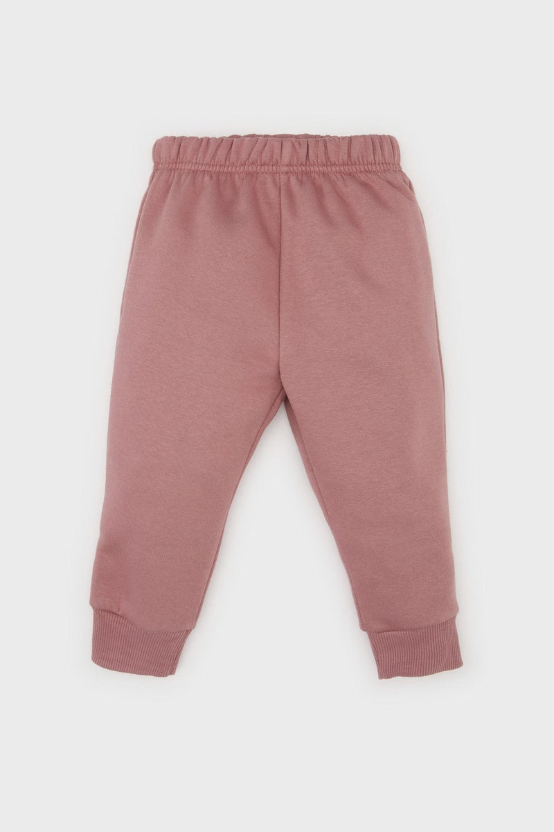 ديفاكتو طقم بيبي بناتي سويت شيرت وسويت بانتس قصة عادية - قطعتين - Image 2