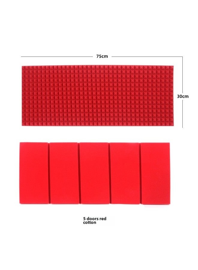 Live Broadcast Karaoke Condenser Microphone Sound Insulation Cotton Sound Absorption Cotton Microphone Sound Insulation Board Wind Screen Five Door Sound Insulation Cover - Image 1