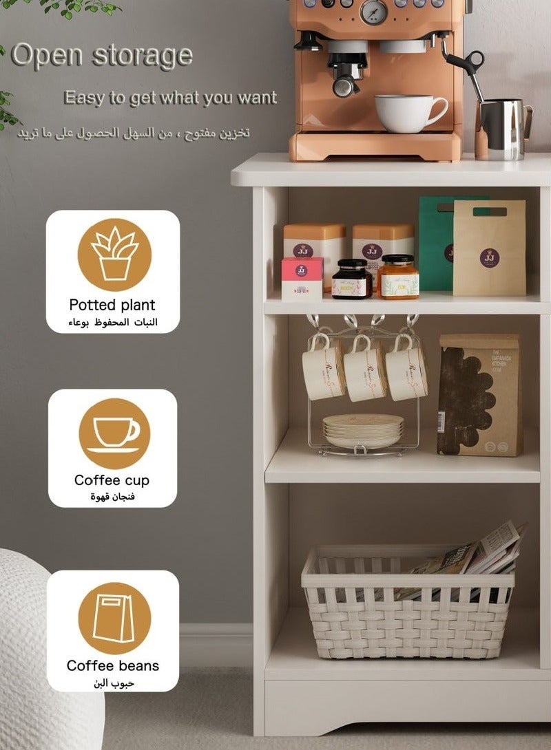 تخيل خزانة قهوة بسعة تخزين كبيرة لغرفة المعيشة أو المكتب - Image 5