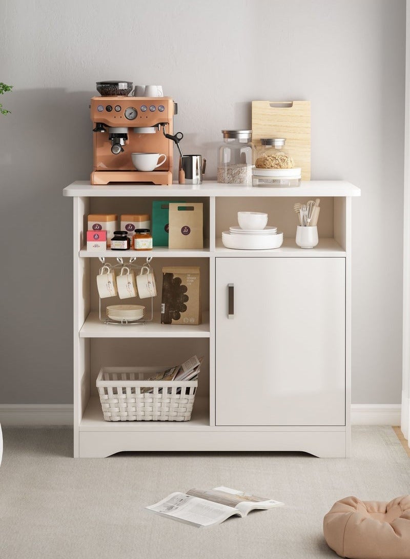 تخيل خزانة قهوة بسعة تخزين كبيرة لغرفة المعيشة أو المكتب - Image 1