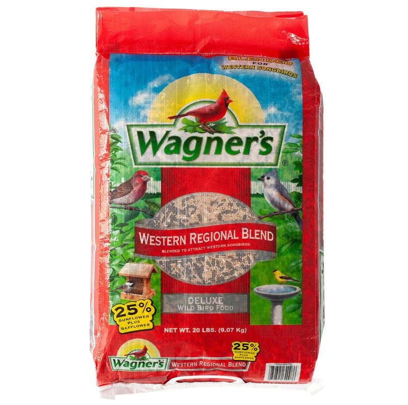Wagner's 62008 Western Regional Blend Wild Bird Food, 20-Pound Bag - Image 1