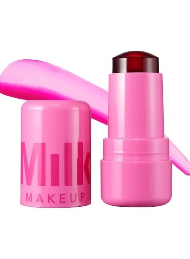 ميلك ميكب صبغة كولينغ ووتر جيلي للشفاه والخدود – بلاشر ستيك جيلي للخدود، ثبات طويل غير لاصق، خالٍ من البارابين، 0.17 أونصة (Burst) - Image 1