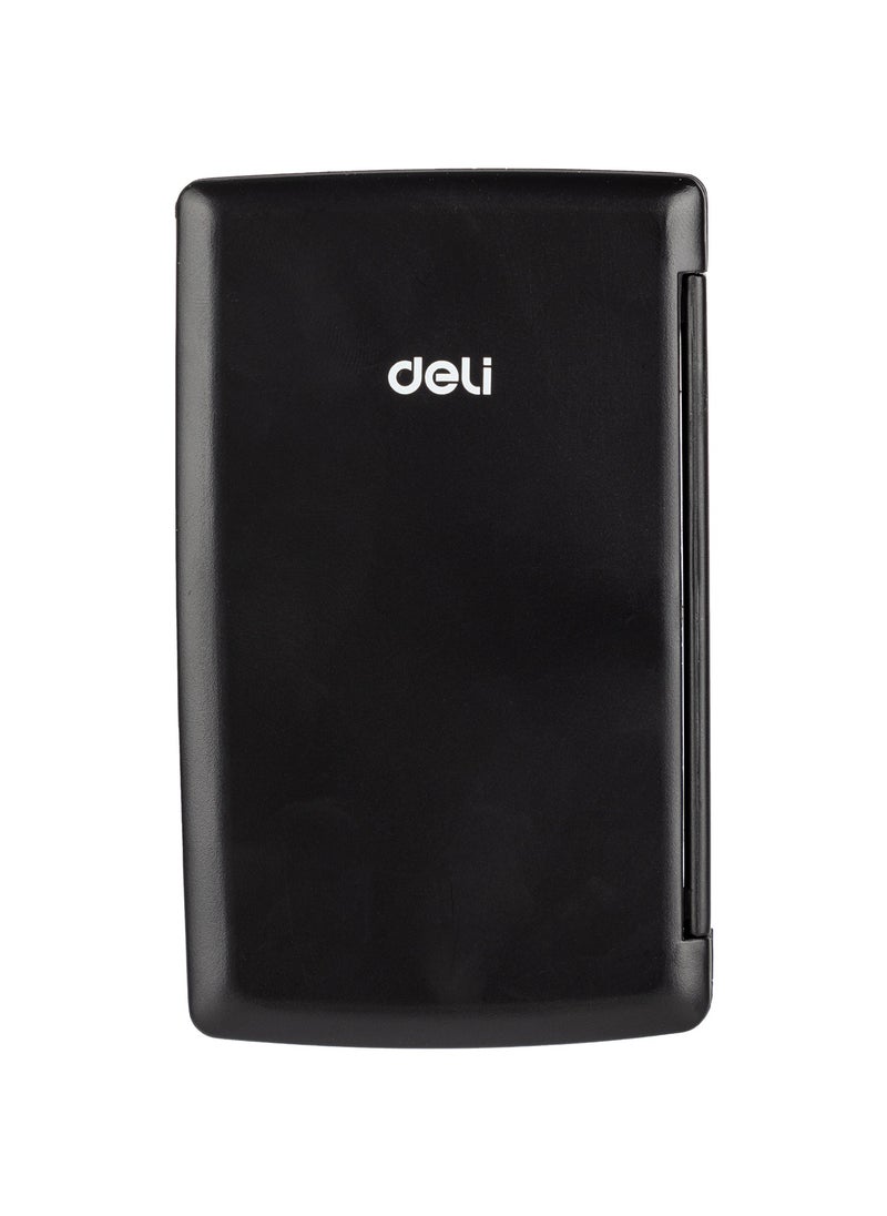 Deli Deli Calculator - 8 Digits, Dual Power, Compact Design, Black, E39219  - Image 2
