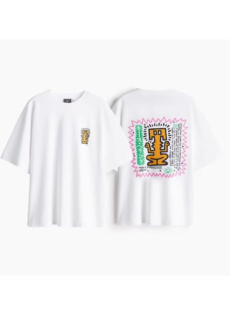 H and M - New HM Casual Loose Cotton Short Sleeved Shirt - Image 1