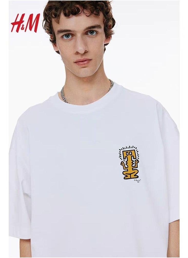H and M - New HM Casual Loose Cotton Short Sleeved Shirt - Image 1