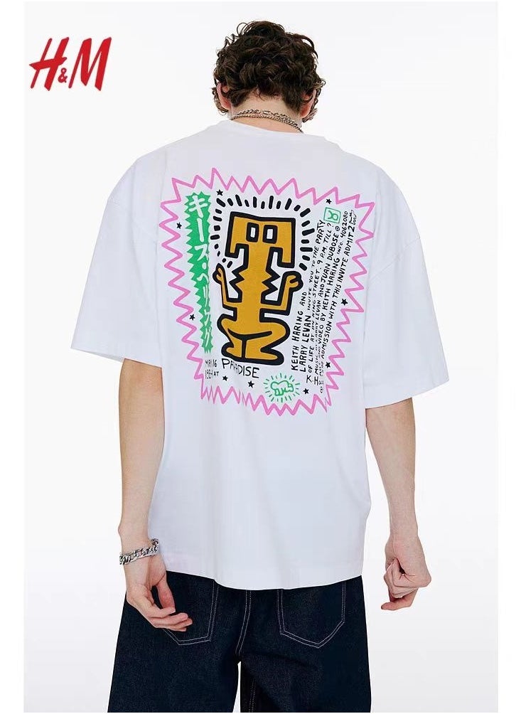 H and M - New HM Casual Loose Cotton Short Sleeved Shirt - Image 1