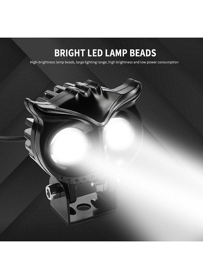 Generic 2Pcs Motorcycle Driving Lights Mini LED Headlights Fog Lights 30W/45W 5000-6500K Super Bright Spotlight for Motorcycle Truck ATV SUV Car Yacht  - Image 4