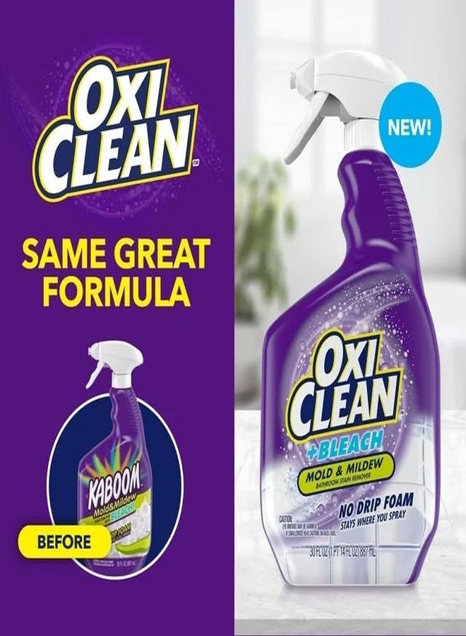 OxiClean plus Bleach, No Drip Foam, Mold & Mildew Bathroom Stain Remover 30 oz. Pack of 3 - Image 4