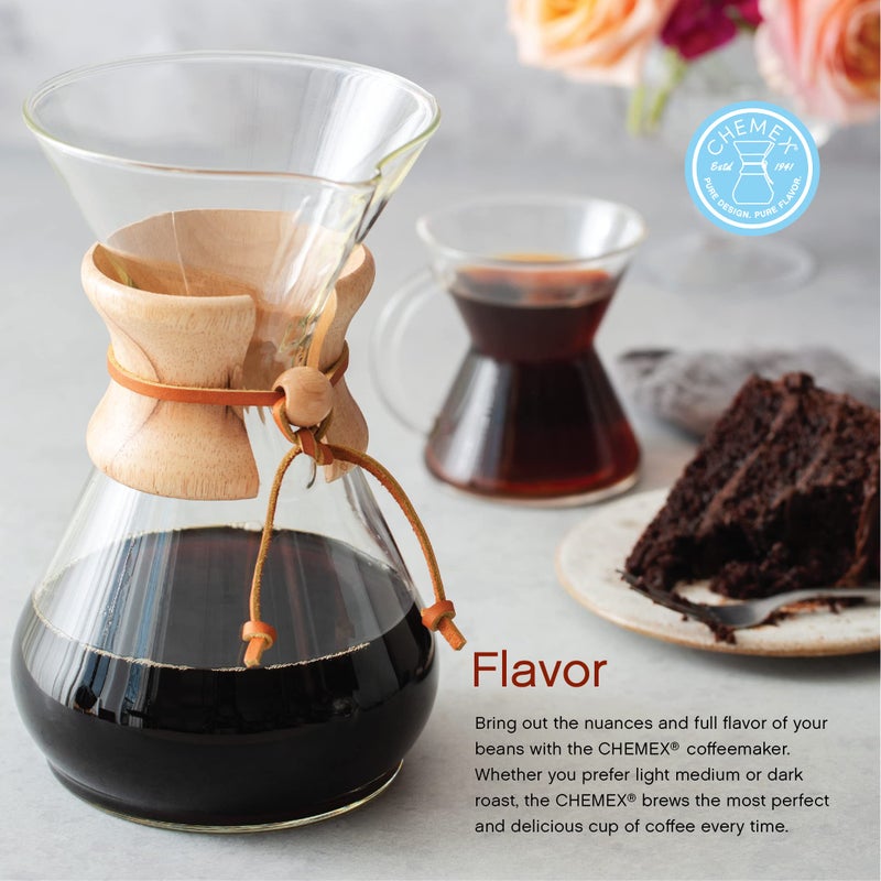 Chemex CHEMEX Bundle - 6-Cup Classic Series - 100 ct Square Filters - Exclusive Packaging  - Image 4
