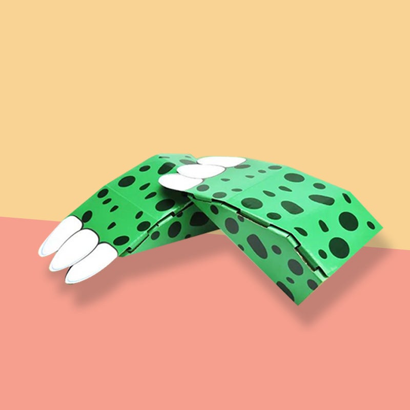 Children'S Diy Large Dinosaur T-Rex Lion Dance Model Paper Craft Toy - Image 1