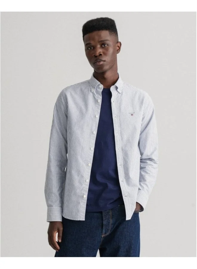 GANT  Gant Slim Fit Banker Oxford Shirt for Men | Best Price UAE