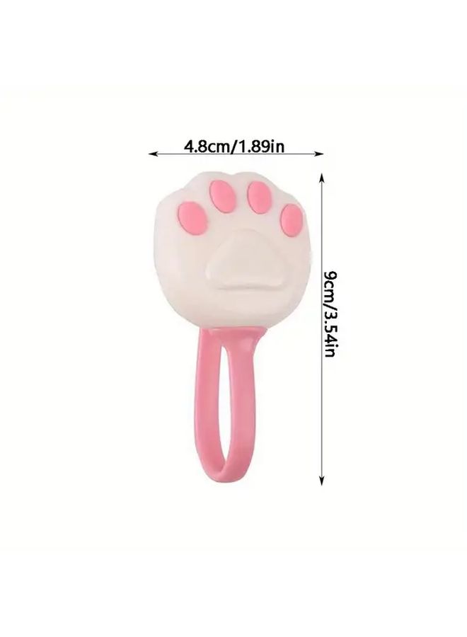 Cartoon Cat Paw Blanket Fastener Anti Slip Corner Clips For Duvet Covers And Quilts With No Mark Nails Pink - Image 2