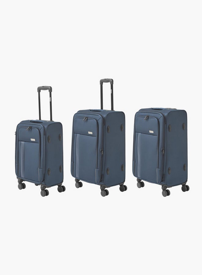 Wave Solid Softcase Trolley Bag with Retractable Handle - Set of 3 - Image 1