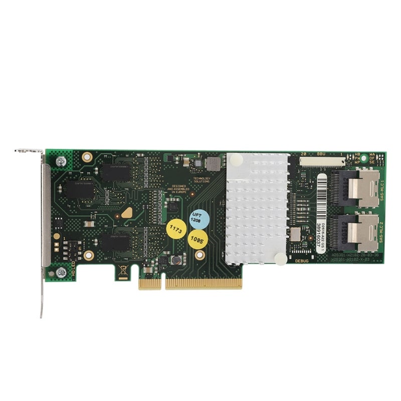 Fujitsu SAS/SATA Raid Card With 512MB DDRII High-Speed Cache - LSI SAS 2108 Main Controller - 8 Internal SATA Plus SAS Ports Raid Cache Controller for Server Data Storage - Image 3