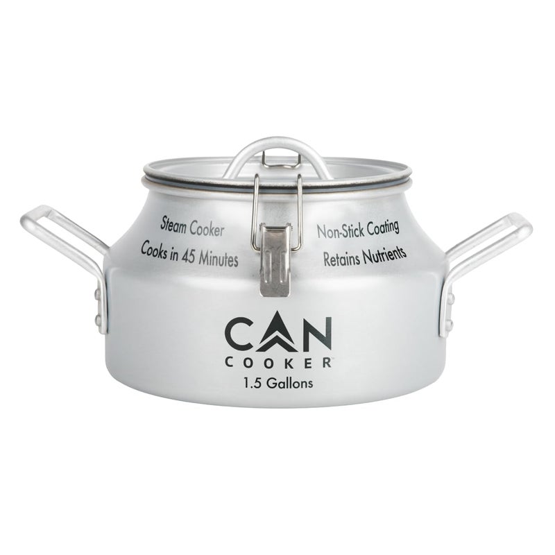 CanCooker Companion 15 Gallon Convection Steam Cooker for Home and Camping  Silver G152016