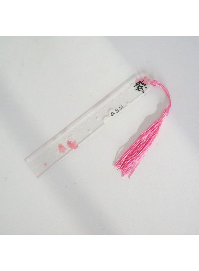 PLUS ONE Transparent Acrylic Bookmark Flower Bookmark Student School Supplies Stationery Gift Creative Gift - Image 1
