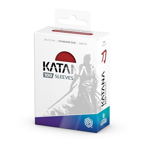 Ultimate Guard Katana Card Sleeves: 100 Standard Size TCG Sleeves, 66 x 91mm, Rising Sun Back, Tournament Quality, No PVC & Acid-Free, High Clarity - Image 3