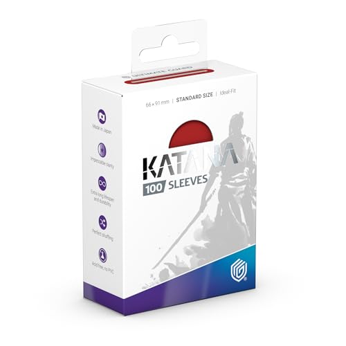 Ultimate Guard Katana Card Sleeves: 100 Standard Size TCG Sleeves, 66 x 91mm, Rising Sun Back, Tournament Quality, No PVC & Acid-Free, High Clarity - Image 2