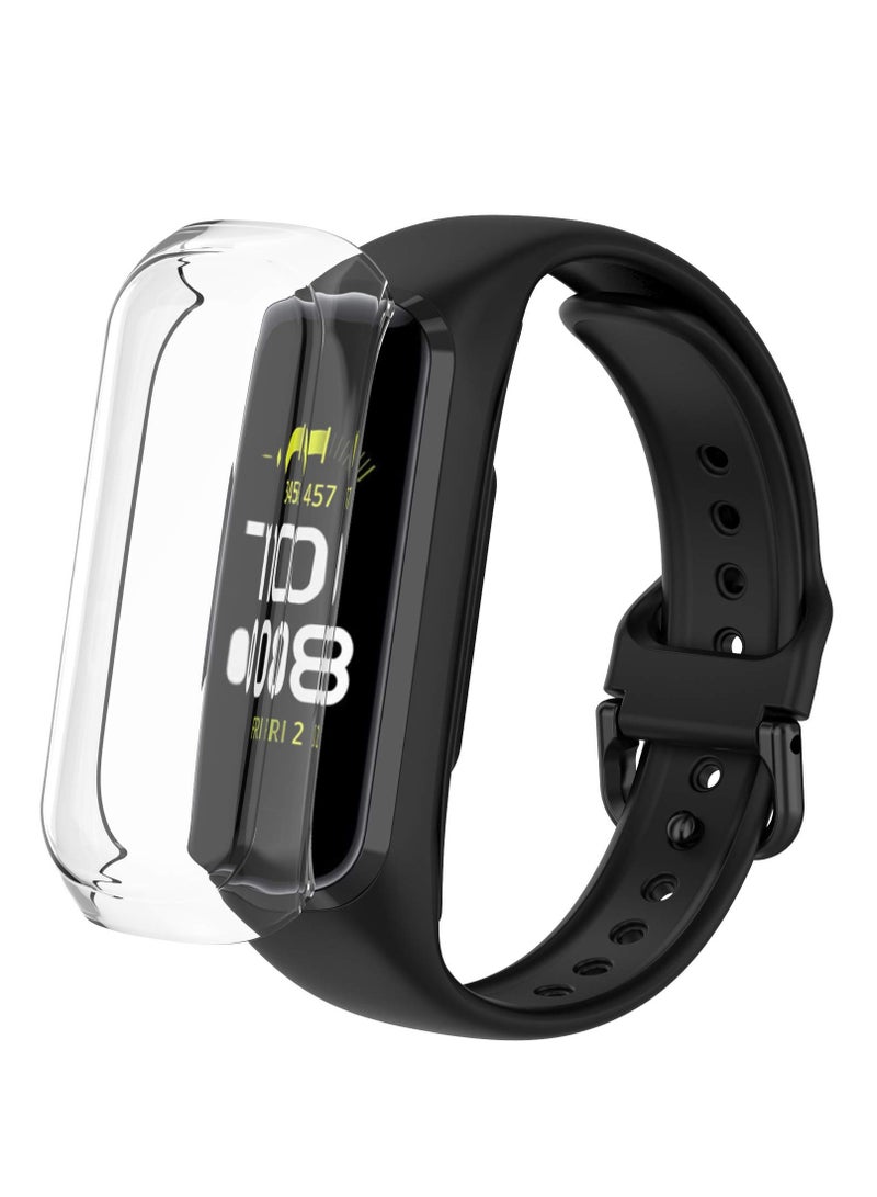 جراب حماية مدمج باسكرين لحماية شاشة ساعة ذكية سامسونج فيت 2 شفاف Samsung Galaxy watch Fit 2 - Image 2