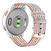 Abanen Nylon Watch Bands for Garmin Venu 2S Venu 3S Vivoactive 4S Vivomove 3S 18mm Quick Release Woven Soft Canvas Quick Dry Women Wristband Strap for Forerunner 255s265S Colorful - Image 2