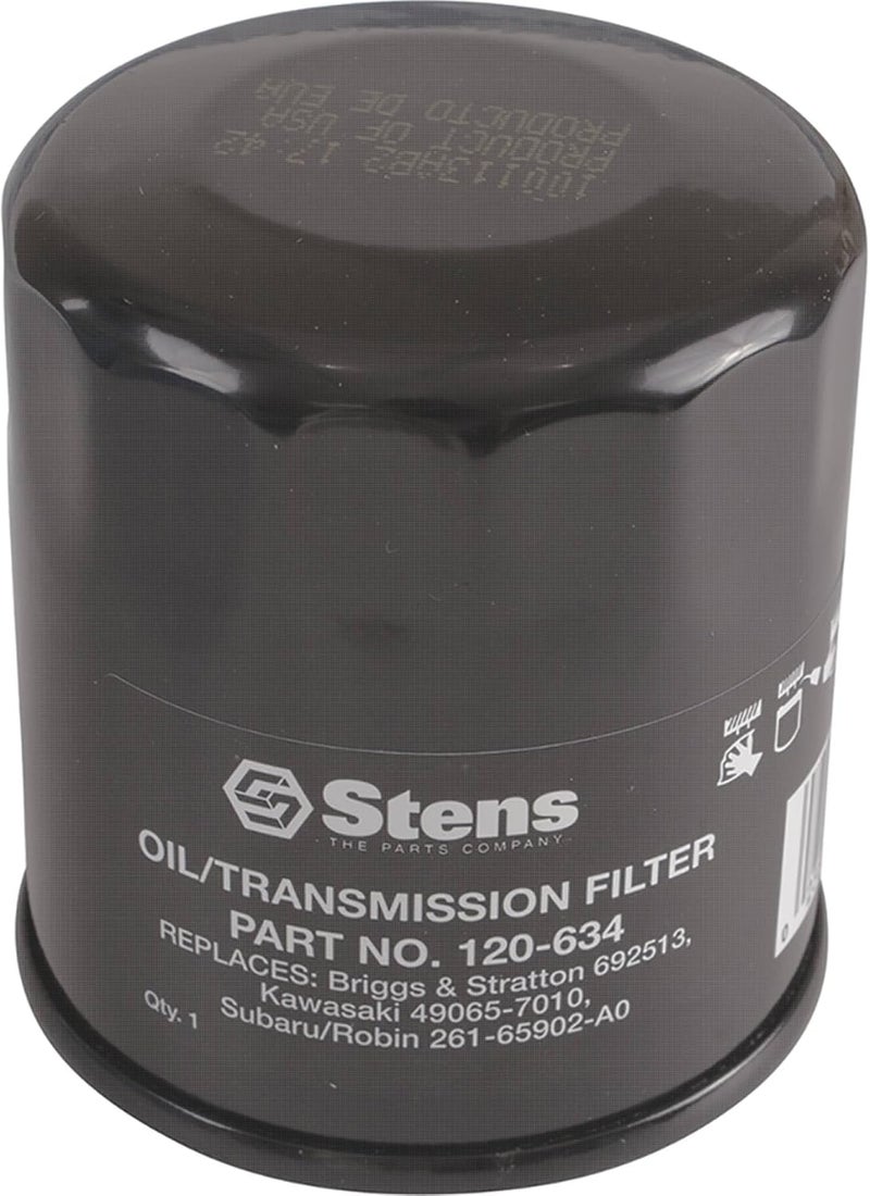 Stens 120-634 Oil Filter Compatible With/Replacement For Kawasaki FH381-721V, FH601-770D, FJ180V and FX751-1000V; for 14-19 HP engines 49065-0724, 49065-2057 Lawn Mowers - Image 2