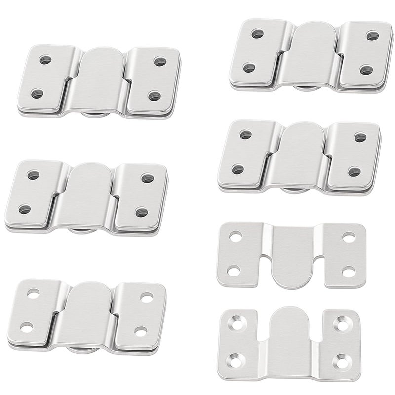 VinBee Flush Mount Bracket Interlocking Photo Frame Hook 54x30mm Heavy Duty Picture Hanger Bracket for Large Picture Display Art Gallery Wall Mount Hardware 12PCS