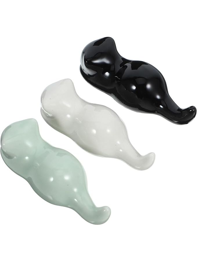 Ceramic Pen Holder For 3 Calligraphy Brush Wall Desktop Storage - Image 1