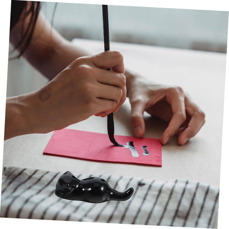 Ceramic Pen Holder For 3 Calligraphy Brush Wall Desktop Storage - Image 4