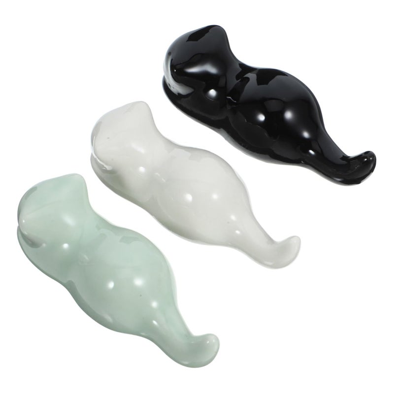 Ceramic Pen Holder For 3 Calligraphy Brush Wall Desktop Storage - Image 2