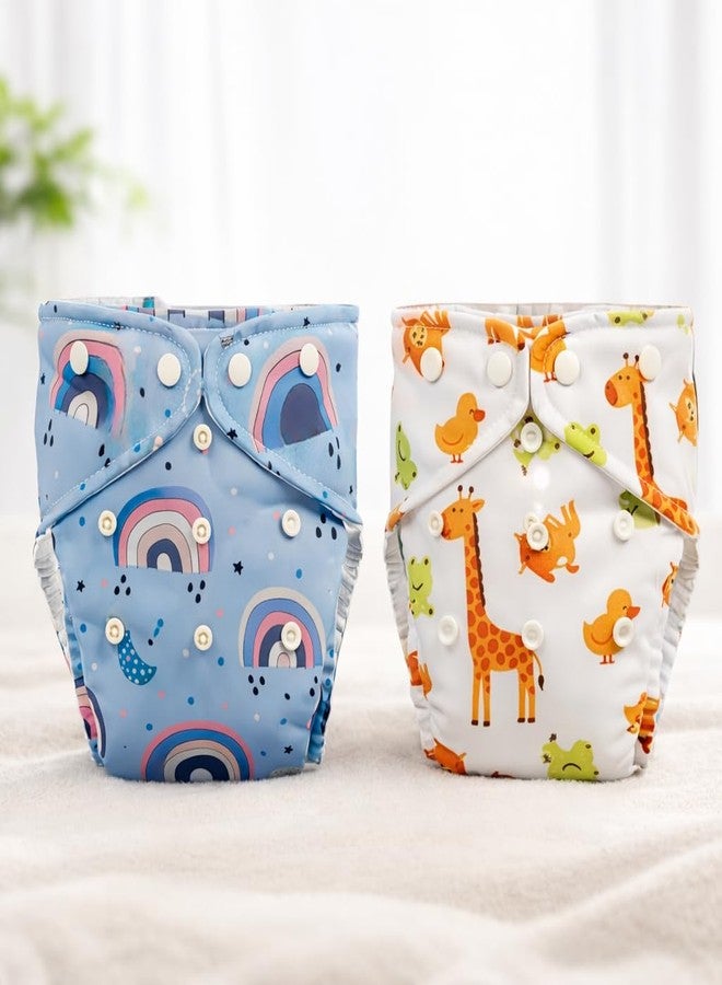 Dharmnirdosh Reusable Cloth Diapers | 3 Months– 3Years | high absorbent 3 reusable diaper 3 insert pad,Adjustable, Leakage Proof cloth diapers for babies | Freesize Diaper 5–18kg (x) - Image 3