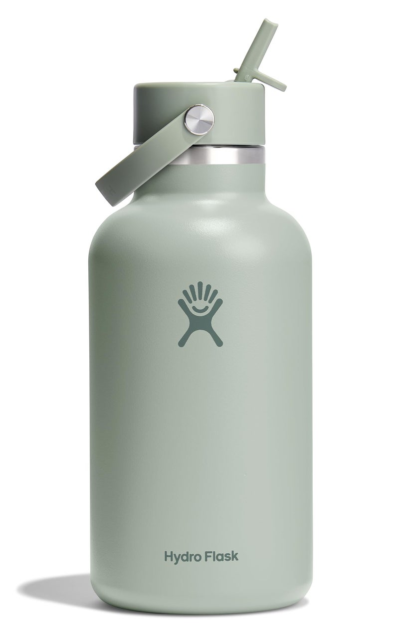 Hydro Flask هيدرو فلاس 64 أونصة غطاء مرن واسع مع قشة أغاف - Image 1
