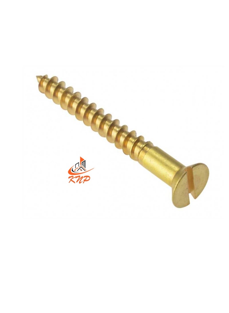 KNP KNP Brass Slotted Countersunk Head Screws - Pack of 200 (5/8" x 4g) - Image 3