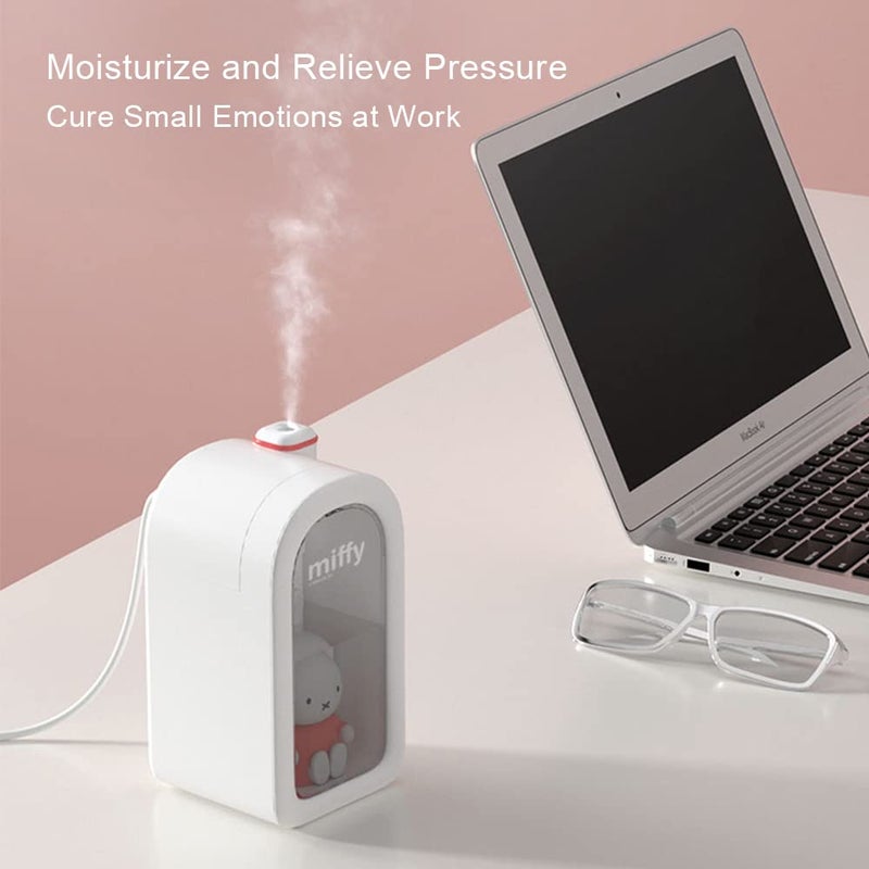 Mipow X Miffy Cool Mist Humidifier - Ultrasonic Quiet, Mini Cute Humidifier with Night Light, 380ml Humidifiers for Bedroom/Babies Nursery/Office - Image 4