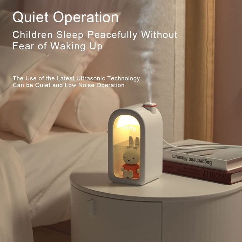 Mipow X Miffy Cool Mist Humidifier - Ultrasonic Quiet, Mini Cute Humidifier with Night Light, 380ml Humidifiers for Bedroom/Babies Nursery/Office - Image 5