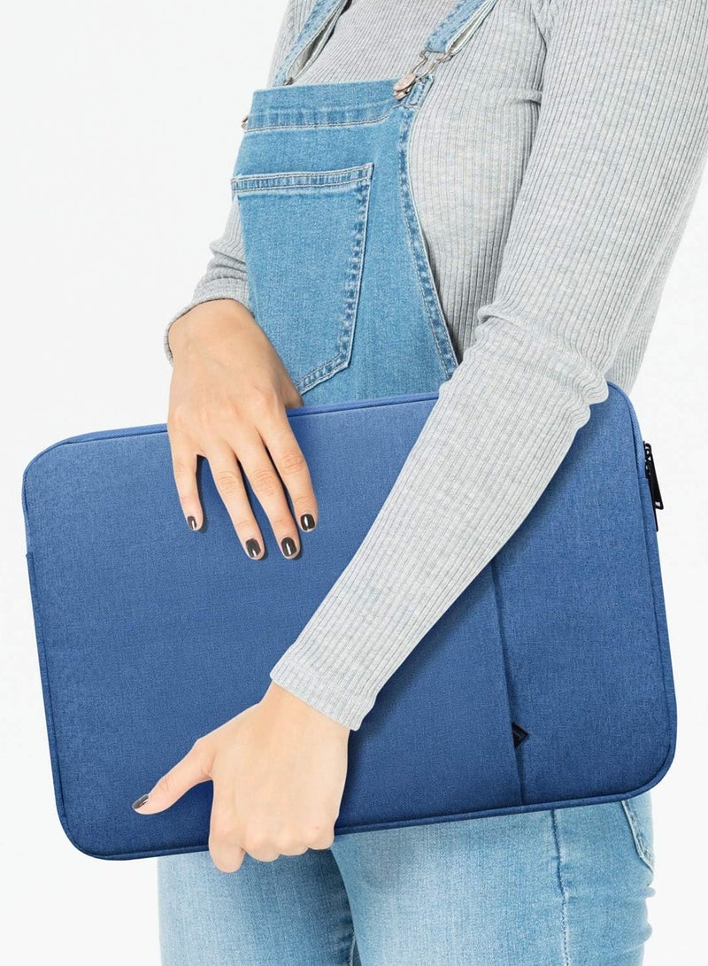 15.6 Inch Laptop Case Shockproof Business Handbag - Blue  - Image 1