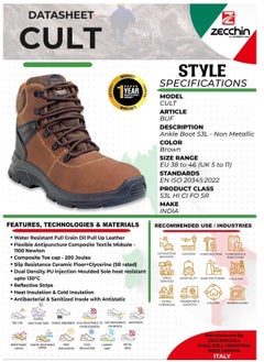 ZECHIN Cult Leather Safety Boots  - Image 2